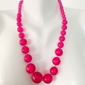 𝅺🌟2/20$🌟VINTAGE Pink Plastic Necklace